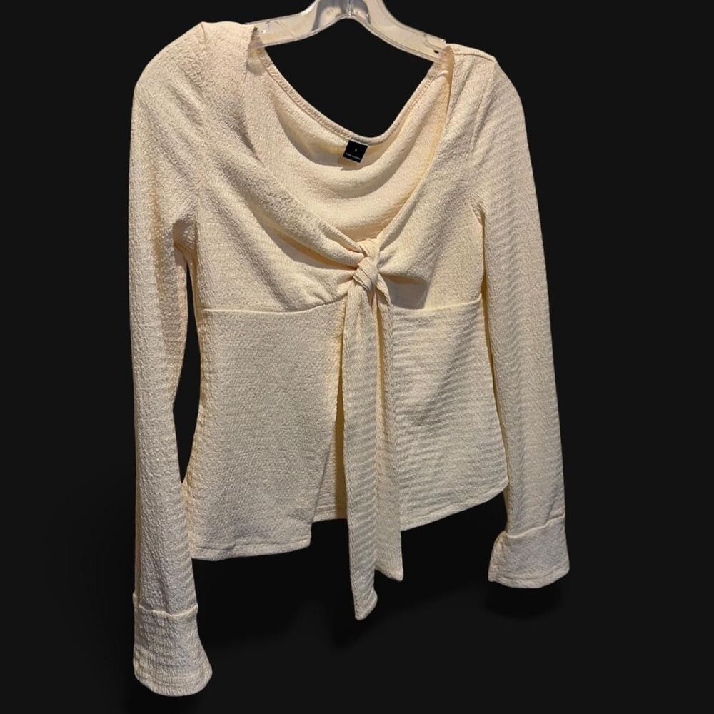 Unbranded Women's Cream and White Cardigan